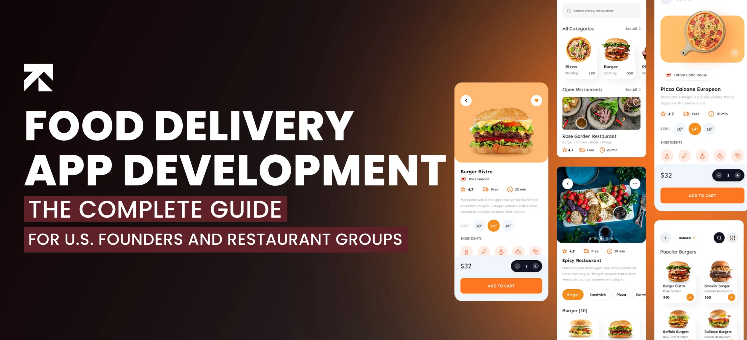 blog banner of food delivery app development guide 2026
