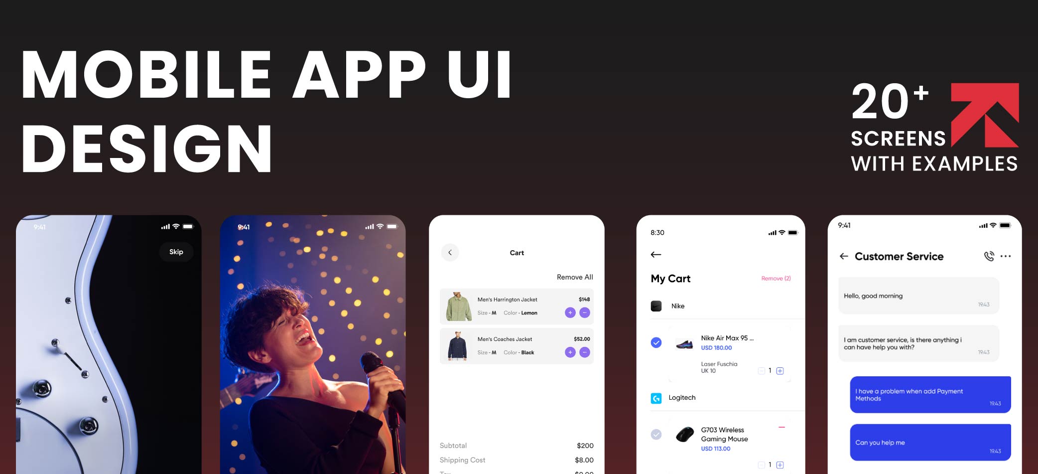Mobile App UI Design Mobile App UI Design: 20 Essential UI Screens and Examples